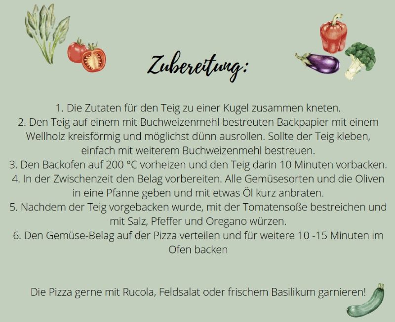 Gemüse Pizza (Zubereitung)